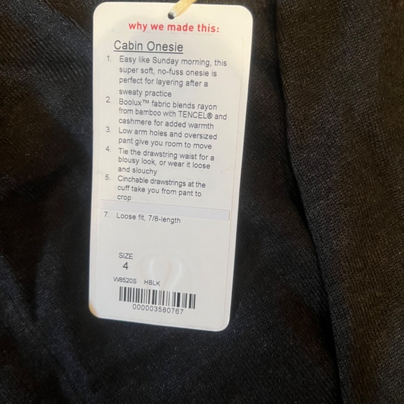 Lululemon Cabin Onesie - Picture 4 of 4